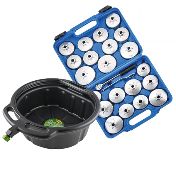 Juego De 23 Extractores Para Filtros De Aceite En Aluminio - Herramienta Profesional Para Mecánica