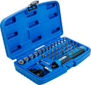 DESTORNILLADOR A BATERIA + JUEGO PUNTAS Y VASOS [41 PIEZAS] BGS