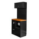 CONJUNTO EXTENSION MODULAR CON PORTA ROLLOS [NEGRO]