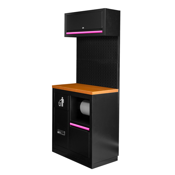 CONJUNTO EXTENSION MODULAR CON PORTA ROLLOS [ROSA]