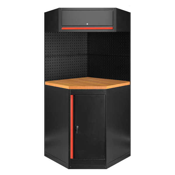 ESQUINA MODULAR ARMARIO TALLER [ROJO]