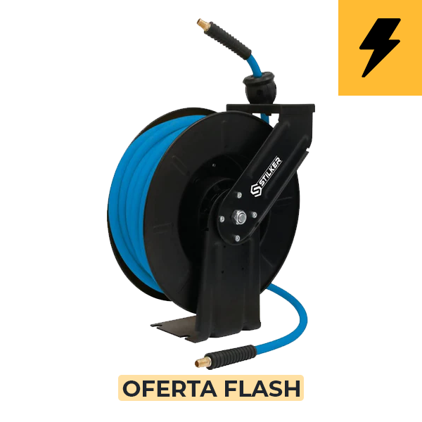 CARRETE DE MANGUERA DE AIRE 20M + 1,5M