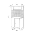 ESQUINA MODULAR ARMARIO TALLER [AZUL]