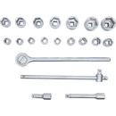 CONJUNTO DE CHAVES DE CAIXA 3/4" 19 - 50 MM (20 PEÇAS)