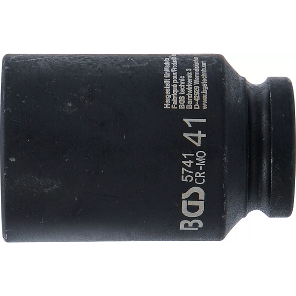 LLAVE DE VASO DE IMPACTO LARGA HEXAGONAL | 3/4" | 41 MM