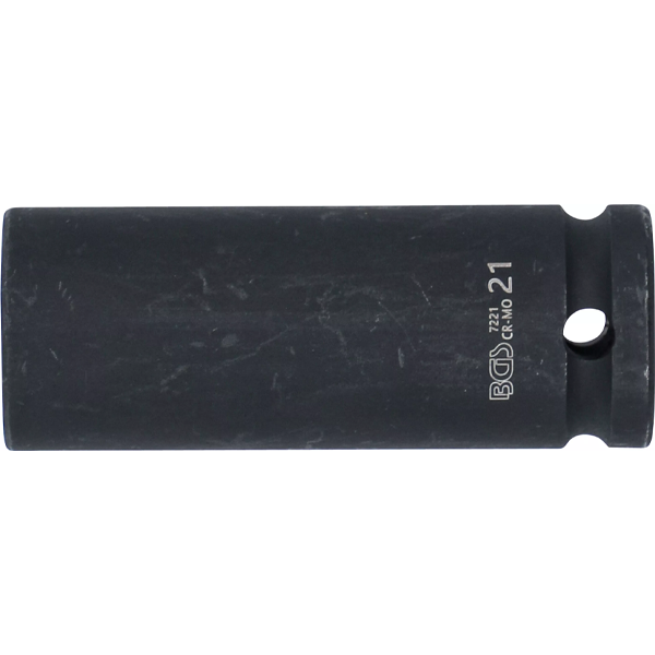 LLAVE DE VASO DE IMPACTO LARGA HEXAGONAL | 1/2" | 21 MM