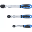 JUEGO DE CARRACAS REVERSIBLES EXTENSIBLES | 1/4" - 3/8" - 1/2" | 3 PCS