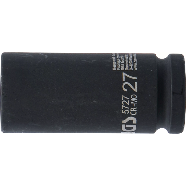 LLAVE DE VASO DE IMPACTO LARGA HEXAGONAL | 3/4" | 27 MM