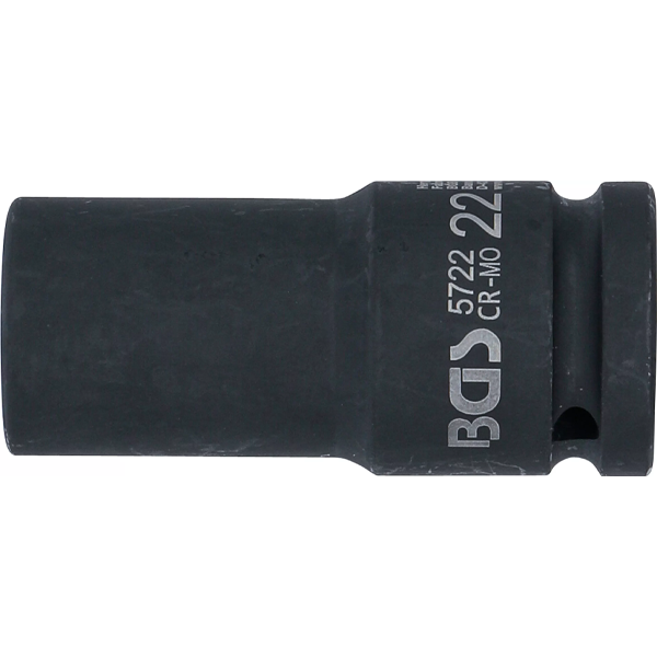 LLAVE DE VASO DE IMPACTO LARGA HEXAGONAL | 3/4" | 22 MM