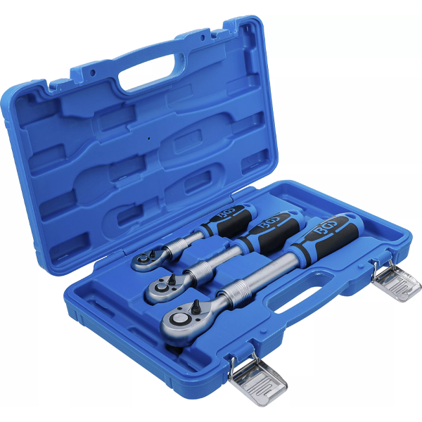 JUEGO DE CARRACAS REVERSIBLES EXTENSIBLES | 1/4" - 3/8" - 1/2" | 3 PCS