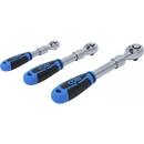 JUEGO DE CARRACAS REVERSIBLES EXTENSIBLES | 1/4" - 3/8" - 1/2" | 3 PCS