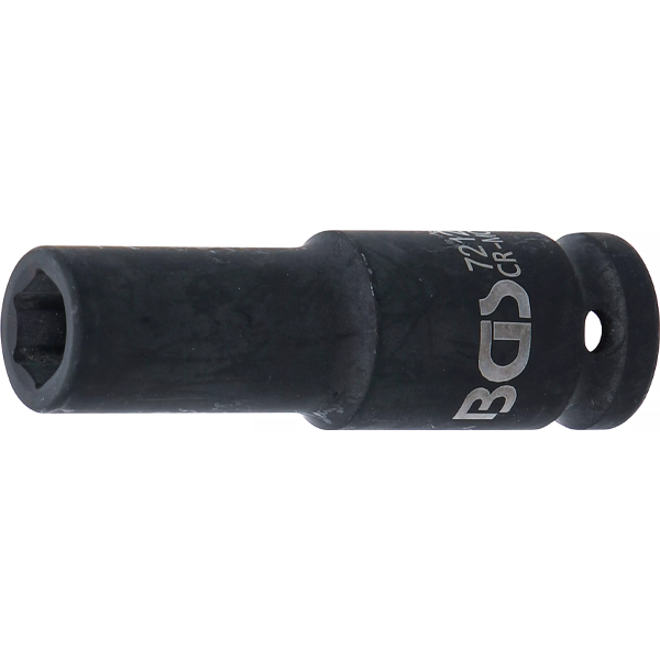 LLAVE DE VASO DE IMPACTO LARGA HEXAGONAL | 1/2" | 12 MM