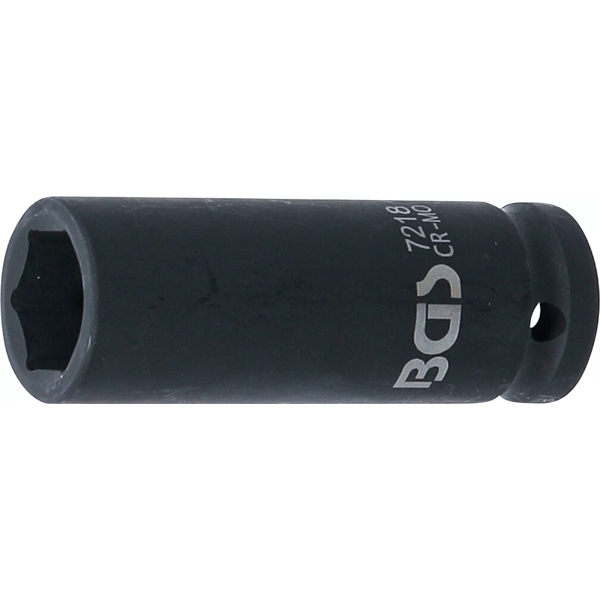 LLAVE DE VASO DE IMPACTO LARGA HEXAGONAL | 1/2" | 18 MM