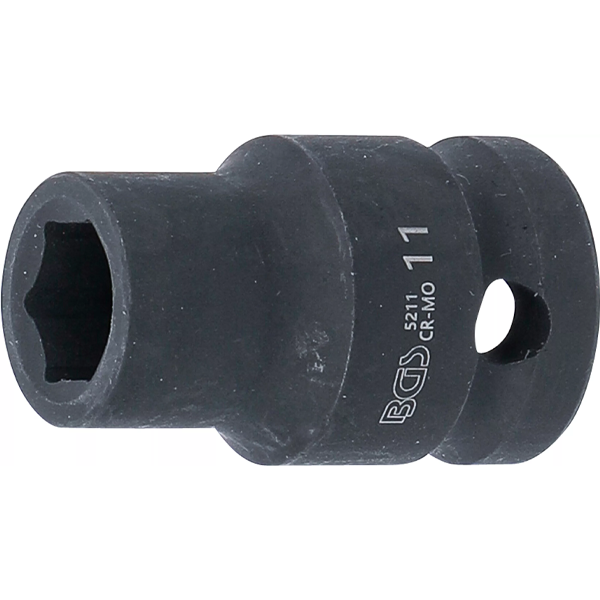 LLAVE DE VASO DE IMPACTO HEXAGONAL | 1/2" | 11 MM