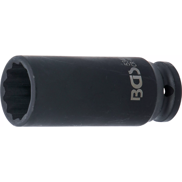 LLAVE DE VASO DE IMPACTO LARGA 12 CARAS | 1/2" | 24 MM