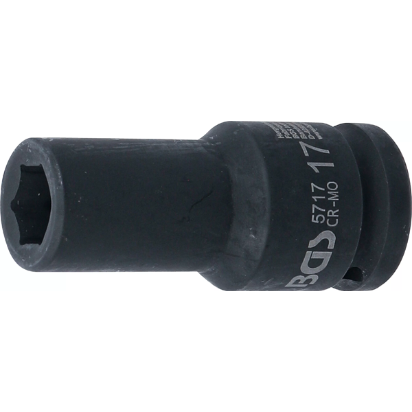 LLAVE DE VASO DE IMPACTO LARGA HEXAGONAL | 3/4" | 17 MM