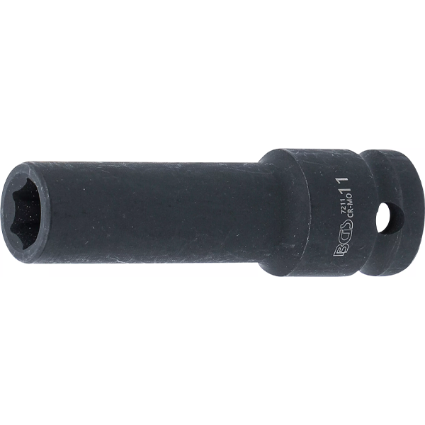 LLAVE DE VASO DE IMPACTO LARGA HEXAGONAL | 1/2" | 11 MM