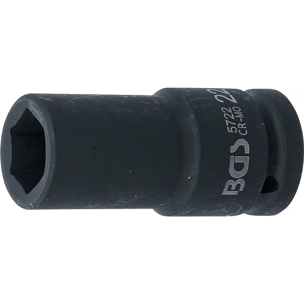 LLAVE DE VASO DE IMPACTO LARGA HEXAGONAL | 3/4" | 22 MM