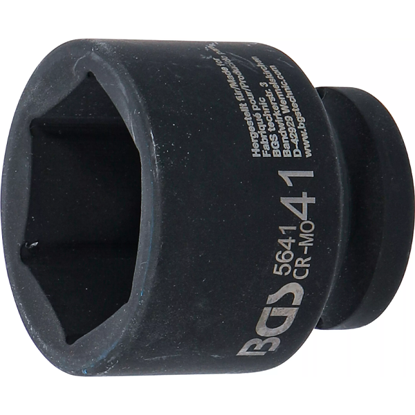 LLAVE DE VASO DE IMPACTO HEXAGONAL | 3/4" | 41 MM