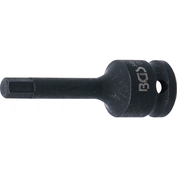 PUNTA DE VASO DE IMPACTO HEXAGONAL INTERIOR 8 MM | 1/2" | 75 MM