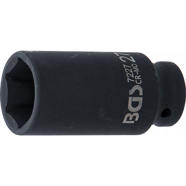 LLAVE DE VASO DE IMPACTO LARGA HEXAGONAL | 1/2" | 27 MM