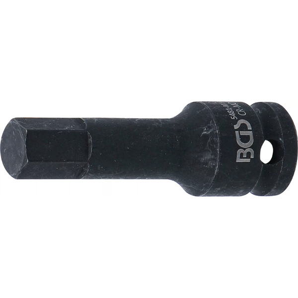 PUNTA DE VASO DE IMPACTO HEXAGONAL INTERIOR 14 MM | 1/2" | 75 MM