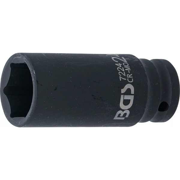 LLAVE DE VASO DE IMPACTO LARGA HEXAGONAL | 1/2" | 24 MM