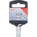 CHAVE DE CAIXA SEXTAVADA | 1/4" | 7 MM
