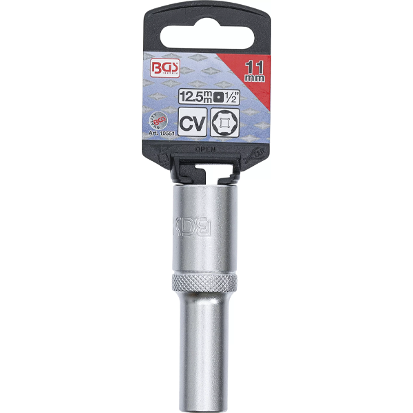 LLAVE DE VASO LARGA HEXAGONAL | 1/2" | 11 MM