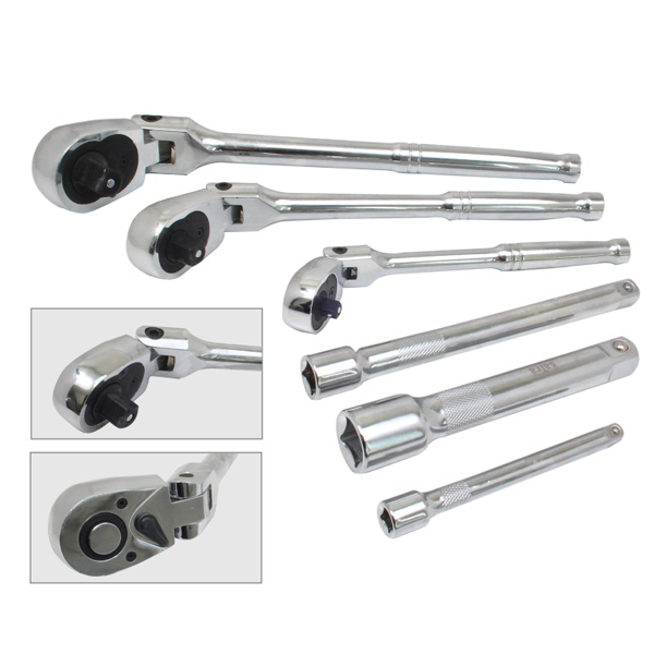 JUEGO DE CARRACAS ARTICULADAS – 3 PIEZAS 1/4" 3/8" 1/2"