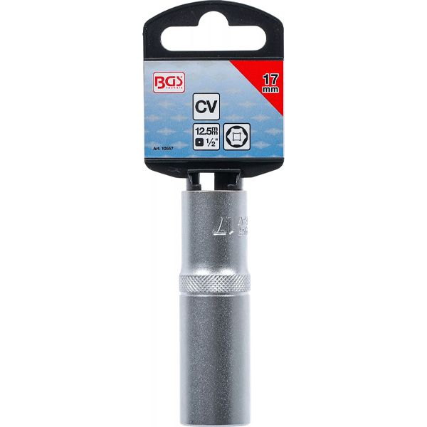 LLAVE DE VASO LARGA HEXAGONAL | 1/2" | 17 MM