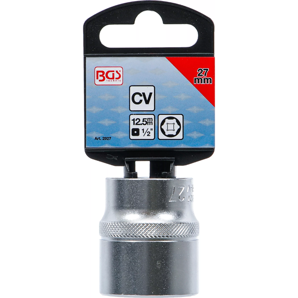 LLAVE DE VASO HEXAGONAL | 1/2" | 27 MM