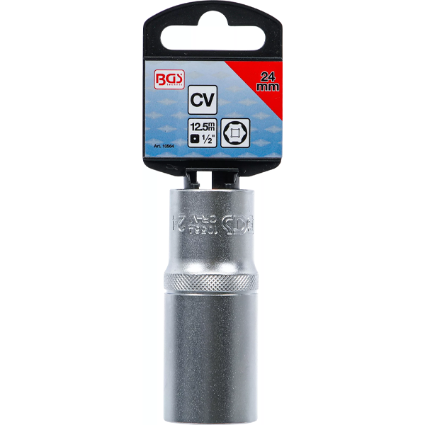 LLAVE DE VASO LARGA HEXAGONAL | 1/2" | 24 MM