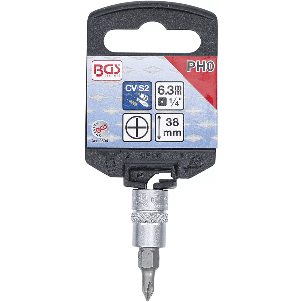 PUNTA DE VASO PHILLIPS PH0 | 1/4"