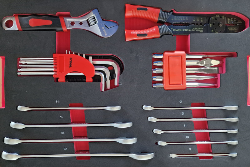 Caja de herramientas de 147 piezas Maleta de aluminio TOT