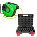 CARRETE DE MANGUERA AIRE + VASOS IMPACTO [6-32MM]