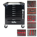Carro de herramientas Metallo XXL equipado con cajones, ruedas y superficie de trabajo