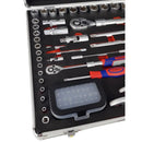 ESTUCHE VASOS + CARRACA + LLAVES FIJAS