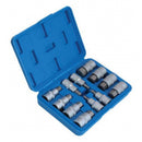 SET 12 PIEZAS 1/2" PUNTA HEXAGONAL