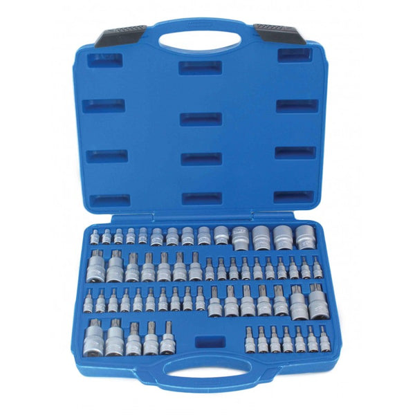 SET 57 PIEZAS 1/2" PUNTA VASOS TORX