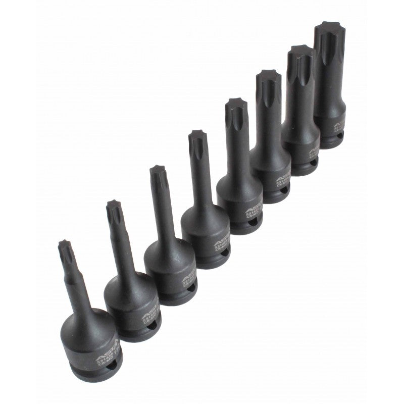 SET PUNTAS DE IMPACTO TORX DE 1/2" [8 PUNTAS]