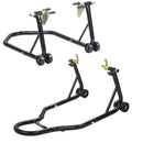 SOPORTE MOTO DELANTERO + SOPORTE MOTO TRASERO