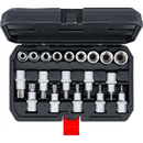 JUEGO DE PUNTAS Y VASOS TORX / E-TORX | 1/2" | 19 PCS