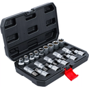 JUEGO DE PUNTAS Y VASOS TORX / E-TORX | 1/2" | 19 PCS