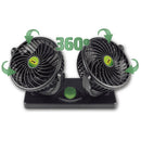VENTILADOR DE COCHE DOBLE 4" - 24V