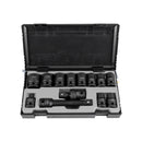 SET DE VASOS DE IMPACTO 1/2" HEXAGONAL + ADAPTADOR [13 PIEZAS]