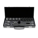 SET DE IMPACTO DE 1/2" CON 14 VASOS HEXAGONALES + ADAPTADORES [19 PIEZAS]