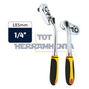 CARRACA DE 48 DIENTES CABEZA ROTATIVA 1/4" 185MM