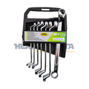 SET DE 7 LLAVES ACODADAS DE 2 BOCAS ESTRELLA - ACABADO BRILLANTE