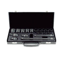 SET DE 19 PIEZAS DE IMPACTO DE 1/2" CON 14 VASOS DE 12 CANTOS + ADAPTADORES